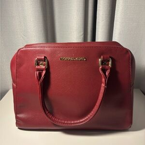 Michael Kors Cherry Red Satchel